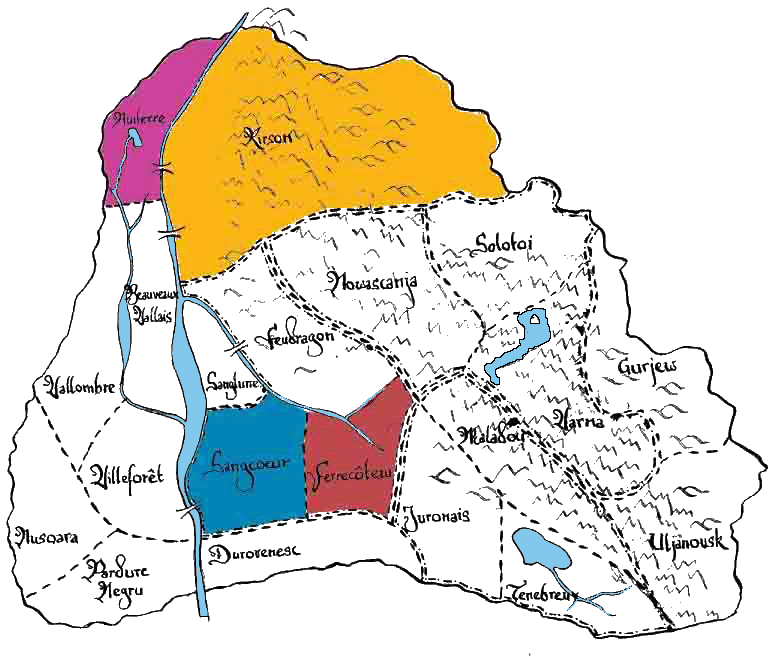 Karte der Provinzen